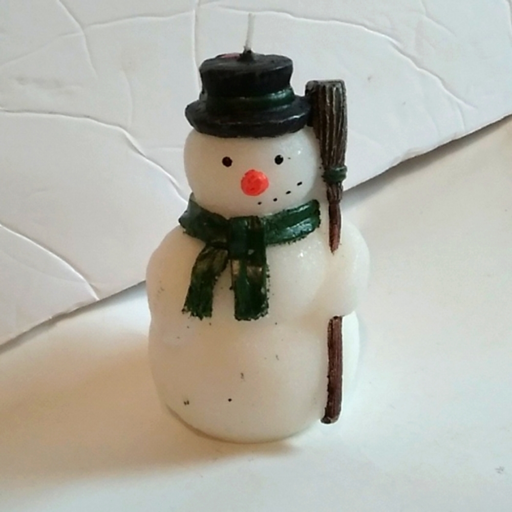 Snowman Candle